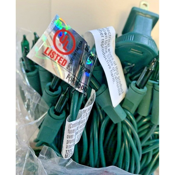 Noma Green Mini Lights String (3) 100 Count Boxes St Patrick's Super Bright T5 - Picture 10 of 10